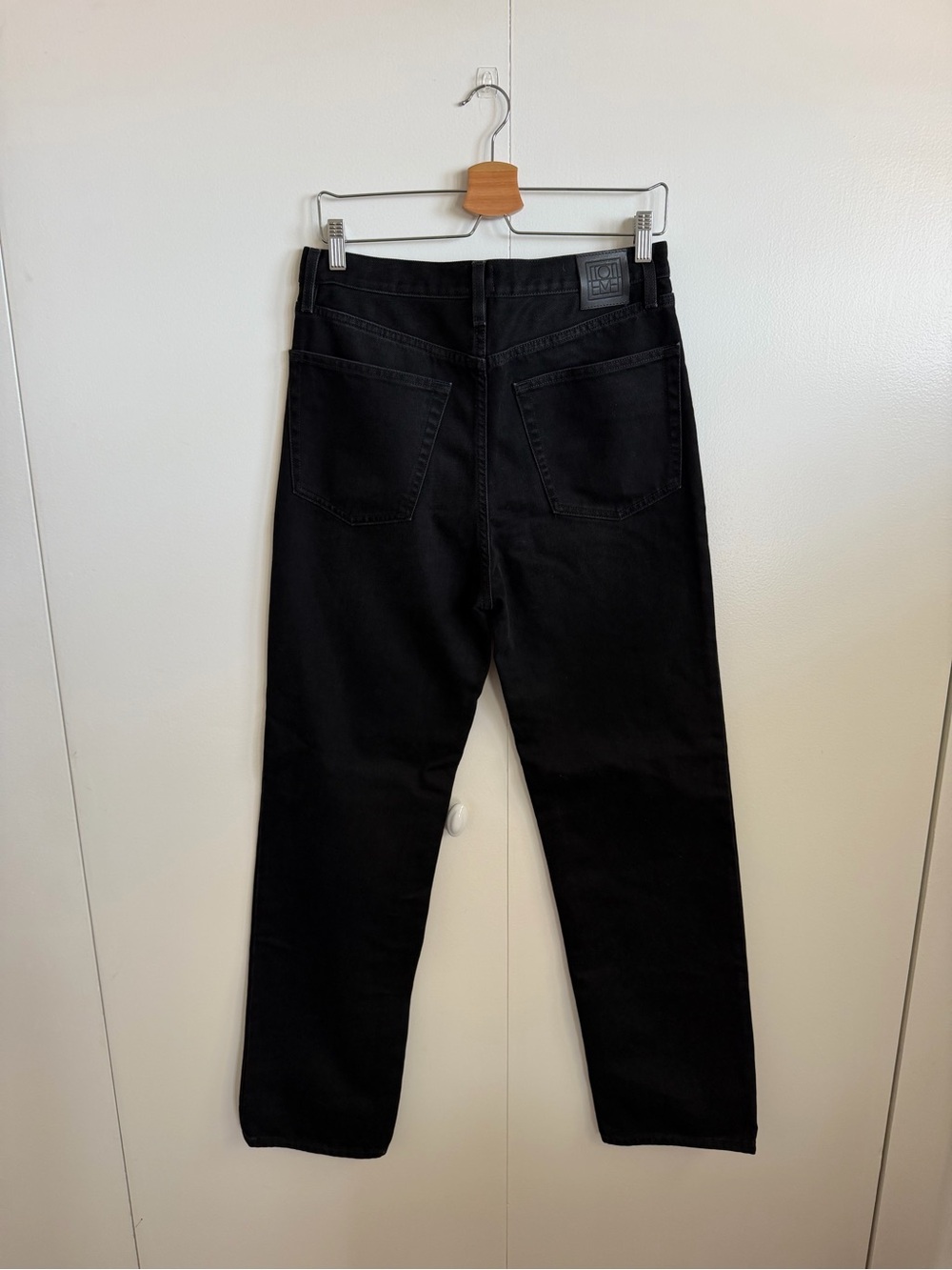 TOTEME Classic Cut Straight Leg Jeans Black 30/32